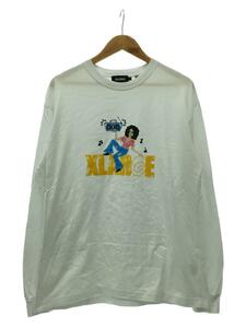 X-LARGE◆長袖Tシャツ/L/コットン/ホワイト/プリントデザイン/101224011010