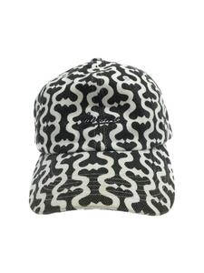 Supreme◆汚れ有/Monogram S Logo 6Panel/キャップ/FREE/WHT/総柄/メンズ