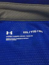 UNDER ARMOUR◆ポロシャツ/XXL/ポリエステル/BLU/無地_画像3