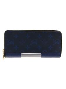 LOUIS VUITTON◆長財布/レザー/BLU/モノグラム/メンズ/M30447