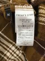 FREAK’S STORE◆長袖シャツ/M/コットン/キャメル/チェック/21aw-0022sh/フリークスストア_画像4