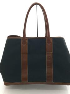 UNITED ARROWS* tote bag / big tote bag / nylon / leather / navy 