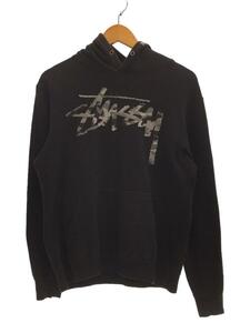 STUSSY◆パーカー/S/コットン/BLK