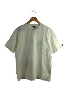 THE NORTH FACE◆S/S HEAVY COTTON TEE_ショートスリーブヘビーコットンティー/M/コットン/WHT/無地