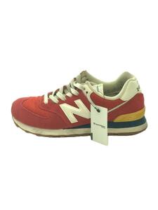 NEW BALANCE◆ML574/レッド/24cm/RED