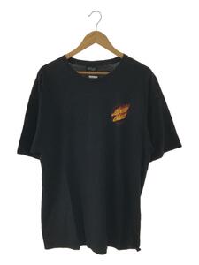 SANTA CRUZ◆FLAME HAND TEE/Tシャツ/XL/コットン/BLK