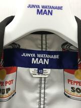 JUNYA WATANABE COMME des GARCONS MAN◆テーラードジャケット/XS/ウール/シルク/ダークブラウン/ストライプ/WK-J006/23SS_画像4