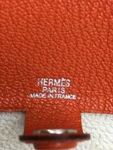 HERMES◆メモ帳/ネックストラップ/シャープペンシル付き/レザー/ORN/無地/レディース/_画像3