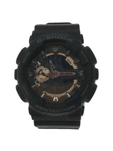 CASIO◆クォーツ腕時計・G-SHOCK/デジアナ/ブラック/GA-110RG-1AJF