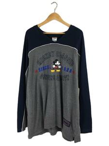 Disney◆長袖Tシャツ/XL/コットン/GRY