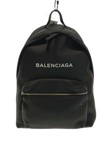 BALENCIAGA◆リュック/レザー/ブラック/黒/CHC19S10842/エブリディ バックパック/鞄/バック/カバン