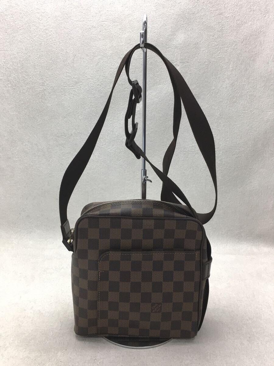 LOUIS VUITTON◇オラフPM_ダミエ・エベヌ_BRW/PVC/BRW-