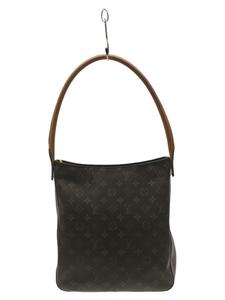 LOUIS VUITTON◆ルーピング_モノグラム_BRW/PVC/BRW