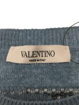 VALENTINO◆セーター(薄手)/S/ウール/BLU/0000028061_画像3