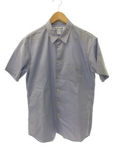 COMME des GARCONS SHIRT◆半袖シャツ/L/コットン/BLU/無地