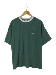 DANTON◆Tシャツ/-/コットン/GRN/ボーダー/HS22-112-01/JD-9041