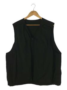 stein◆OVER POCKET VEST/L/ポリエステル/ブラック/512