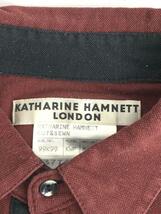 KATHARINE HAMNETT LONDON◆ポロシャツ/L/コットン/BRD/無地_画像3