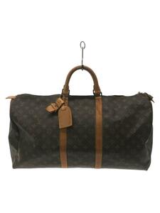 LOUIS VUITTON◆キーポル55_モノグラム_BRW/PVC/BRW