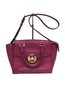 MICHAEL KORS◆ハドソンミディアムサッチェル/ハンドバッグ/ショルダー2WAY/レザー/PNK/35H4GHUS2L