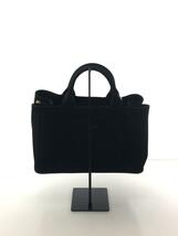 PRADA◆1bg642/CANAPA/カナパ/トートバッグ/キャンバス/BLK/_画像3