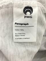 Paragraph◆Tシャツ/2/コットン/GRY/プリント/胸ロゴ/バックプリント_画像5