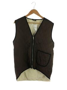 CAMIEL FORTGENS B.V.◆キルティングベスト/S/コットン/BRW/012/QUILTED VEST