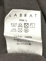 LABRAT◆長袖Tシャツ/L/コットン/グレー/Drug Free L/S Tee/ラブラット_画像4