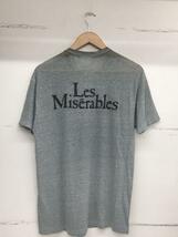 Hanes◆LES MISERABLES/Tシャツ/L/コットン/グレー_画像2