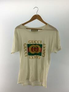 GUCCI◆GUCCI グッチ/Tシャツ/XS/コットン/ホワイト/493117-X3H07