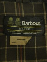 Barbour◆80s/2ワラント/BORDER/コート/36/コットン/カーキ_画像3