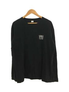 UNDEFEATED◆長袖Tシャツ/L/コットン/BLK/777078001504