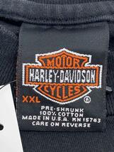 HARLEY DAVIDSON◆USA製/90S/Tシャツ/XXL/コットン/BLK/プリント_画像3