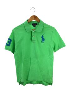 POLO RALPH LAUREN◆ポロシャツ/-/コットン/GRN/無地