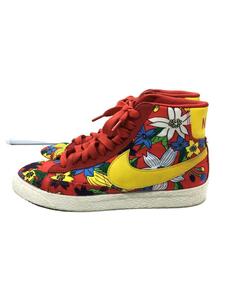 NIKE◆BLAZER MID TEXTILE PRINT/ブレーザーミッドテキスタイルプリント/レッド/23.5cm/