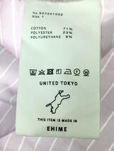 UNITED TOKYO◆７分袖ブラウス/1/コットン/PNK/ストライプ_画像4