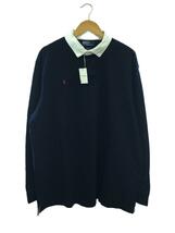 POLO RALPH LAUREN◆×BEAMS/逆ポニー/ラガーシャツ/XXL/コットン/ネイビー_画像1