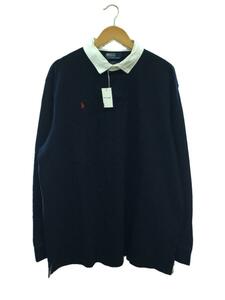 POLO RALPH LAUREN◆×BEAMS/逆ポニー/ラガーシャツ/XXL/コットン/ネイビー