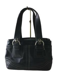 COACH◆ハンドバッグ/レザー/BLK/F10911