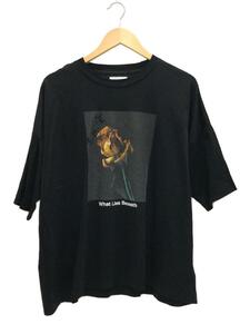 TAAKK◆ターク/Tシャツ/2/コットン/ブラック/TA20AW-B2ND003