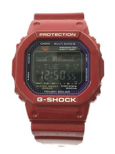 CASIO◆ソーラー腕時計・G-SHOCK/デジタル/レッド