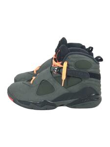 NIKE◆AIR JORDAN 8 RETRO/エアジョーダンレトロ/カーキ/305381-305/27cm/KHK