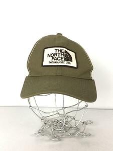 THE NORTH FACE◆Trucker Mesh Cap/キャップ/FREE/コットン/カーキ/メンズ/NN02043