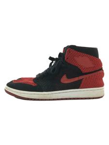 NIKE◆AIR JORDAN 1 RETRO HI FLYKNIT/エアジョーダンレトロハイ/ブラック/26.5cm/BL