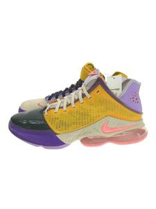 NIKE◆LEBRON XIX/DO9829-500/27.5cm/マルチカラー/レブロン19/パープル/イエロー/グレー