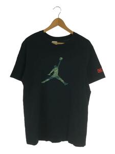 NIKE◆Tシャツ/L/コットン/BLK/AT9180-010/AIR JORDAN/センタープリント