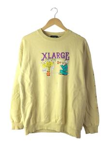 X-LARGE◆SNAKE CHARMER CREW NECK SWEAT/スウェット/M/コットン/YLW/101213012023