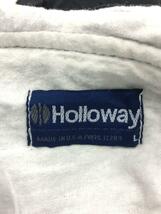 HOLLOWAY◆70s～80s/NEBRASKA/カレッジプルオーバージャケット/L/ナイロン/BLK/古着_画像3