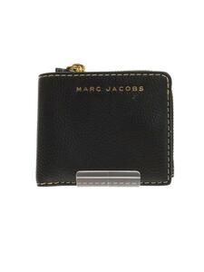 MARC JACOBS◆2つ折り財布/レザー/BLK/レディース