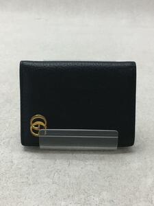 GUCCI◆カードケース/レザー/BLK/メンズ